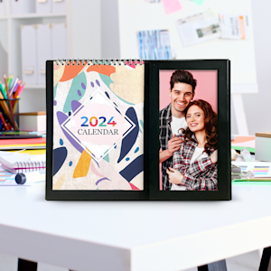 Desk Calendar with Photo Frame | VistaPrint